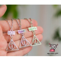 Кулон для троих друзей "Best Friends Forever. Дары смерти". Цена за набор